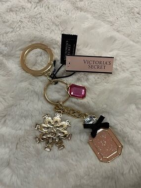 Victoria’s Secret Perfume and Snowflake Keychain